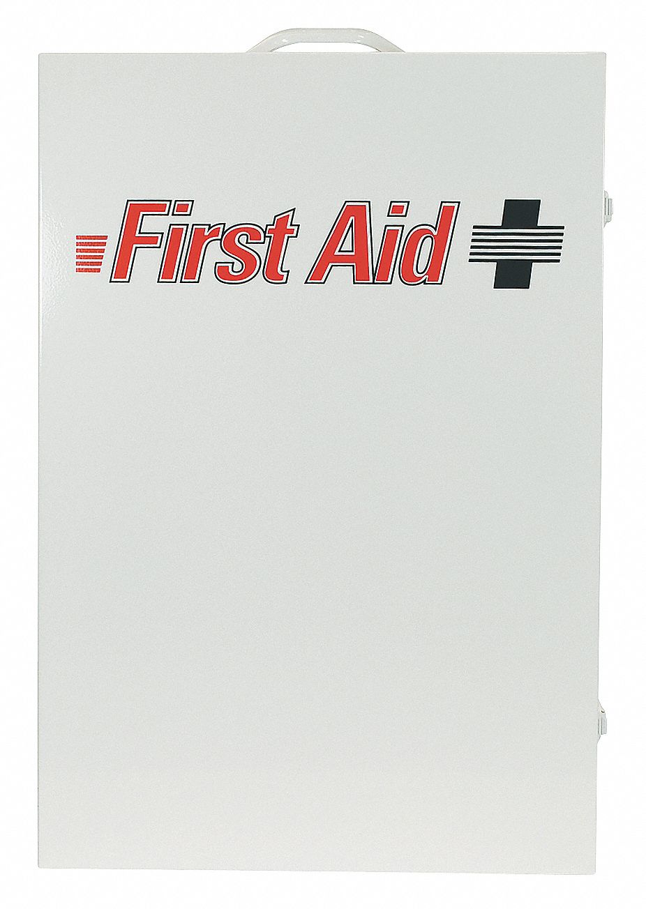5ELV8 - Empty First Aid Cabinet Metal White