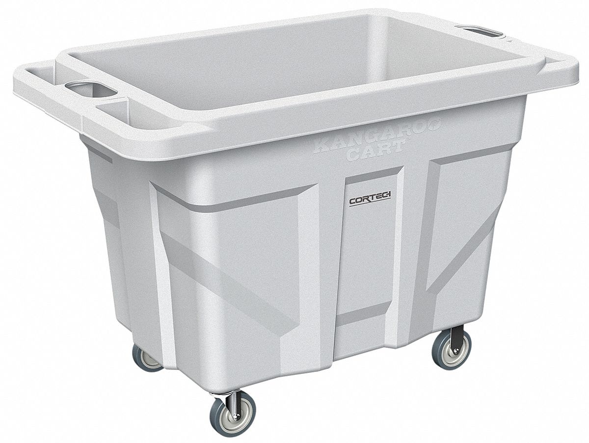 CHARIOT CUBIQ P/ETABLS DETNTN,PEHD,BLANC