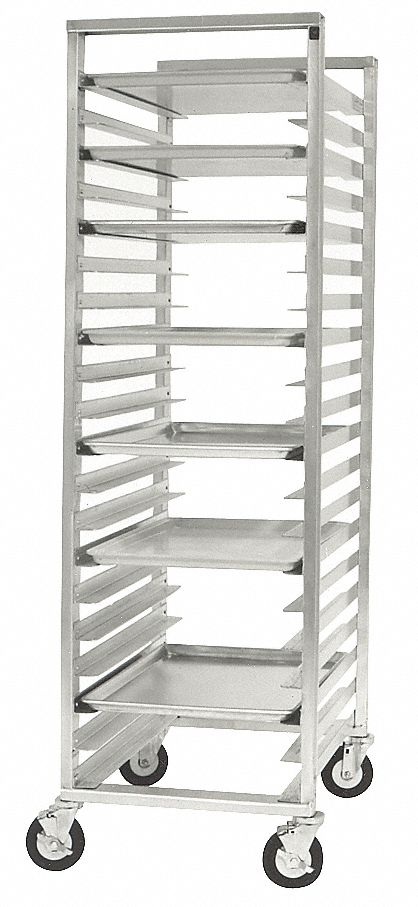 Rack: 20 Slots, 3 in Betw Shelves, 250 lb Capac, 22 in Wd, 69 3/4 in Ht, 29 5/8 in Dp, Gray