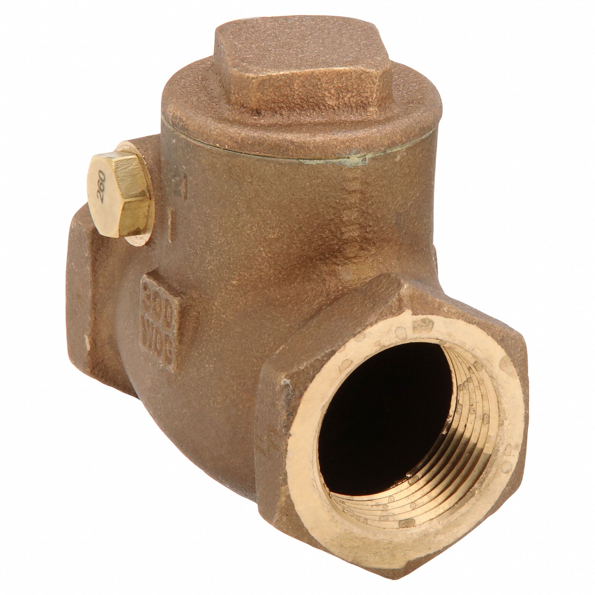 LOW LEAD SWING CHECK VALVE, SWING, INLINE VALVE BODY, 1 IN PIPE, FNPT X FNPT