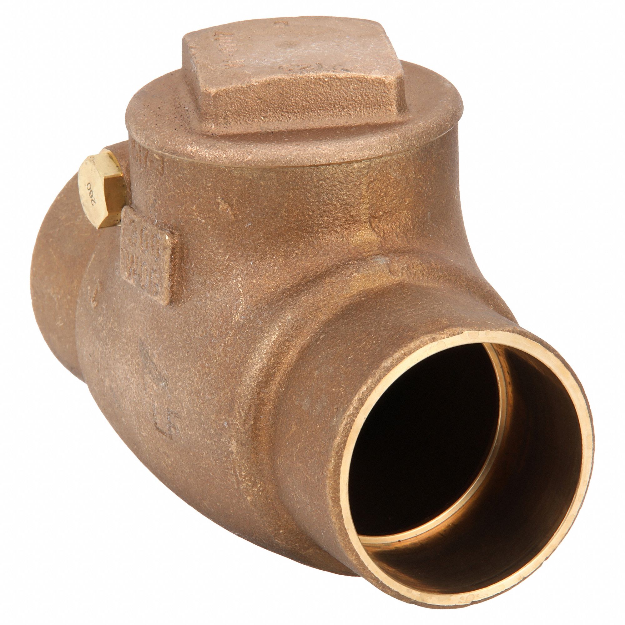 LOW LEAD SWING CHECK VALVE, SWING, INLINE VALVE BODY, 2 IN PIPE, SWEAT X SWEAT