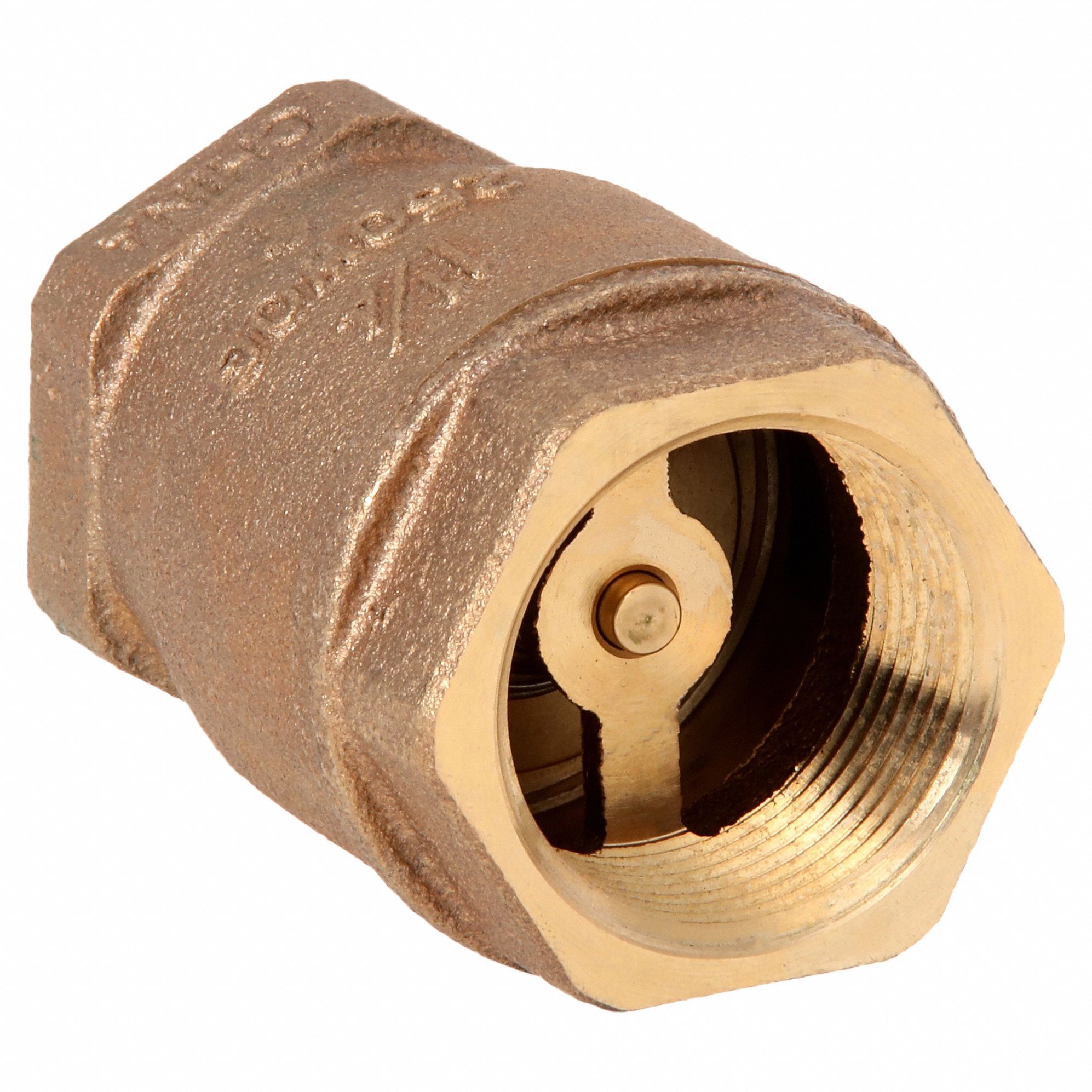 SPRING CHECK VALVE,BRONZE,1-1/4