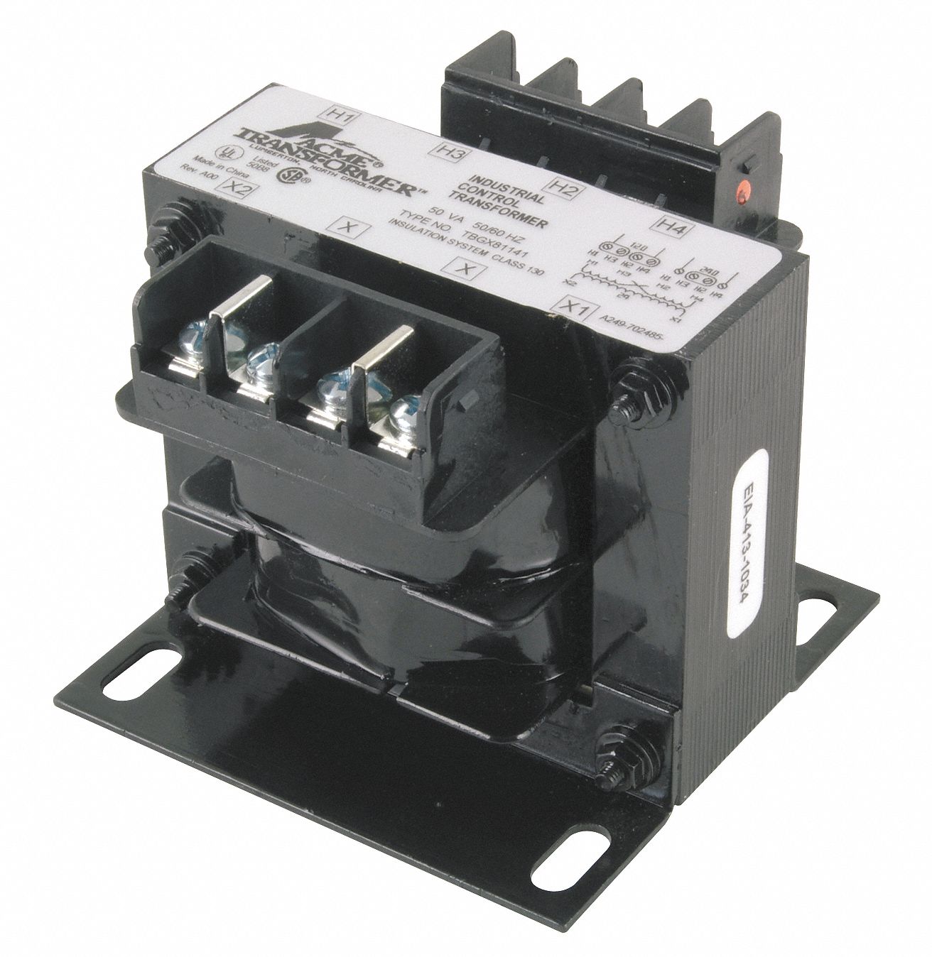 ACME ELECTRIC Control Transformer, 120VAC, 240VAC, 24VAC, 500VA - 5ENJ7 ...