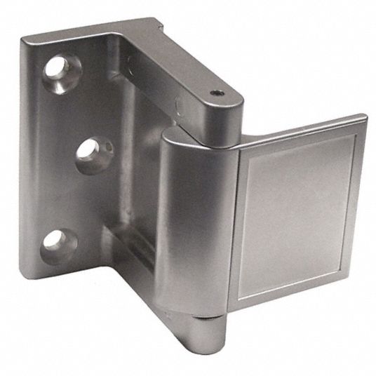PEMKO Hotel Security Latch, Satin Chrome/Nickel, Length 1 1/2 in, Width 1 1/2 in 5EPD1PDL26D