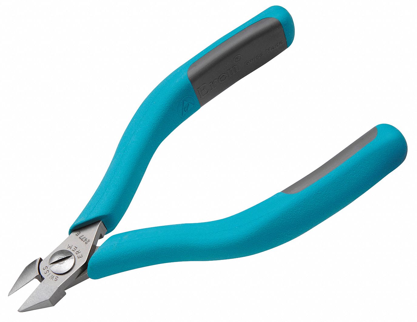 DIAGONAL CUTTING PLIER, INSULATED, FLUSH, POINTED, ½ IN JAW L, ¼ IN JAW W, 6 IN OVERALL L