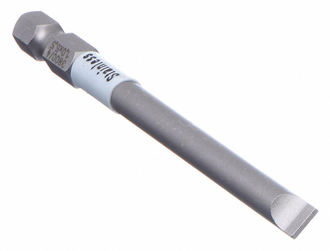 POWER BIT,METRIC,1/4",HEX,1MM,3-1/2",SS