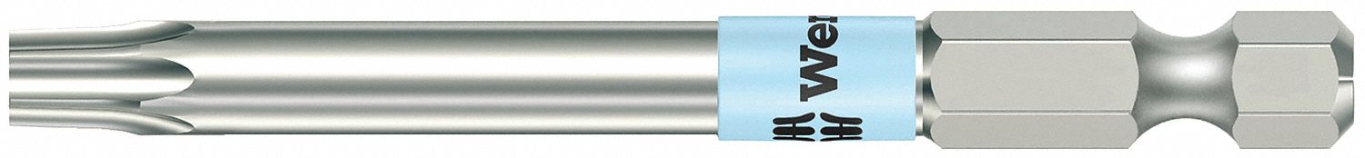 POWER BIT,SAE,1/4",HEX,T15,3-1/2",SS