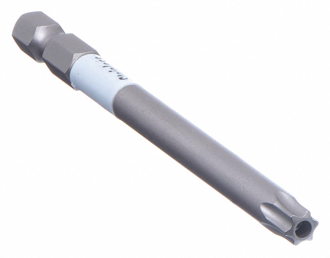 POWER BIT,SAE,1/4",HEX,T30,3-1/2",SS