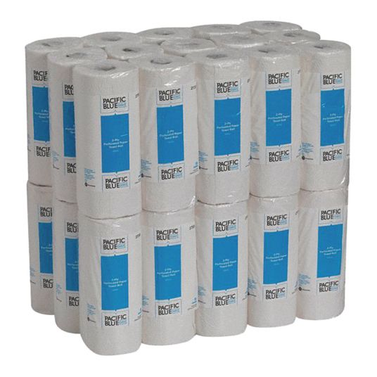 GEORGIA-PACIFIC Paper Towel Roll: White, 11 in Roll Wd, 60 ft Roll Lg ...