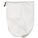 FACESHIELD STORAGE BAG, WHITE, COTTON, 18½ X 16 X 10 IN, DRAWSTRING CLOSURE