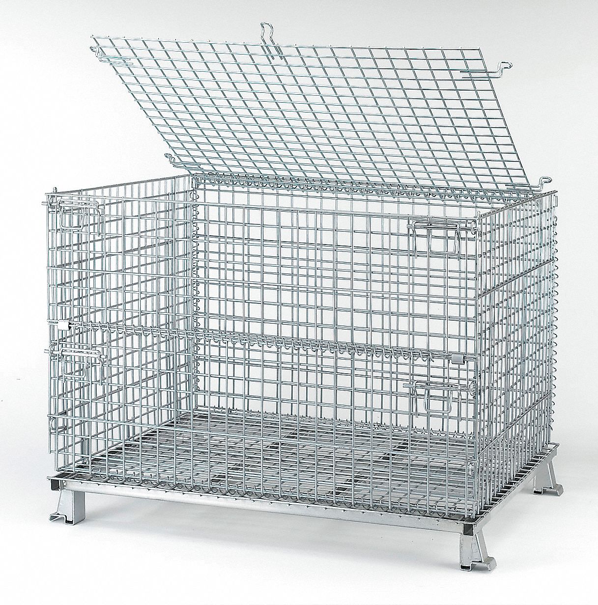 CONTAINER 4000LB CAP WIRE MESH