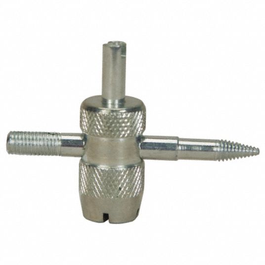 MYERS Brass/Chrome 4 Way Valve Repair Tool - 5EVK0|27109 - Grainger