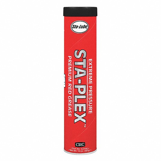 Extreme Pressure Grease: Lithium Complex, Red, 14 oz, NLGI Grade 2, NSF Rating H2 No Food Contact