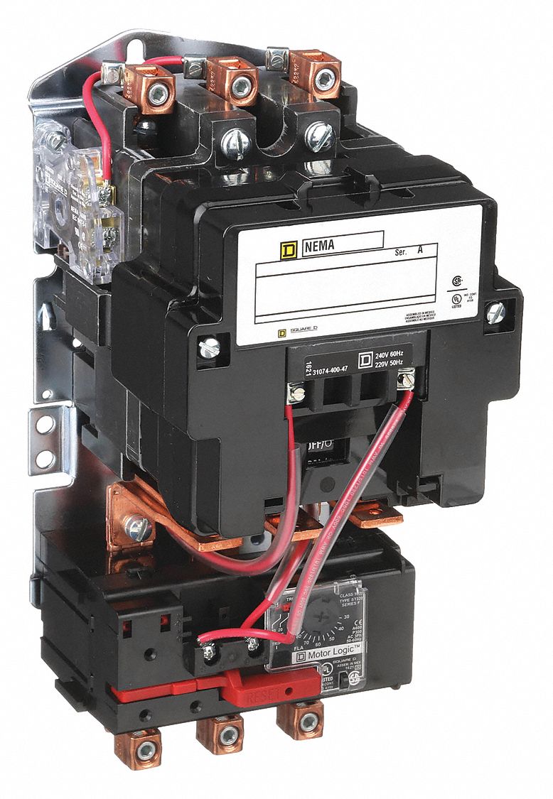 SQUARE D, NonReversing, 3 Poles, NEMA Motor Starter 5F117