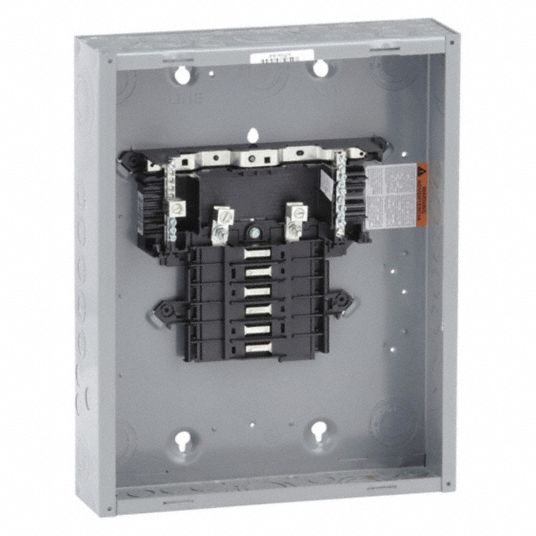 SQUARE D Load Center, Number of Spaces 12, Amps 125 A, Circuit Breaker ...