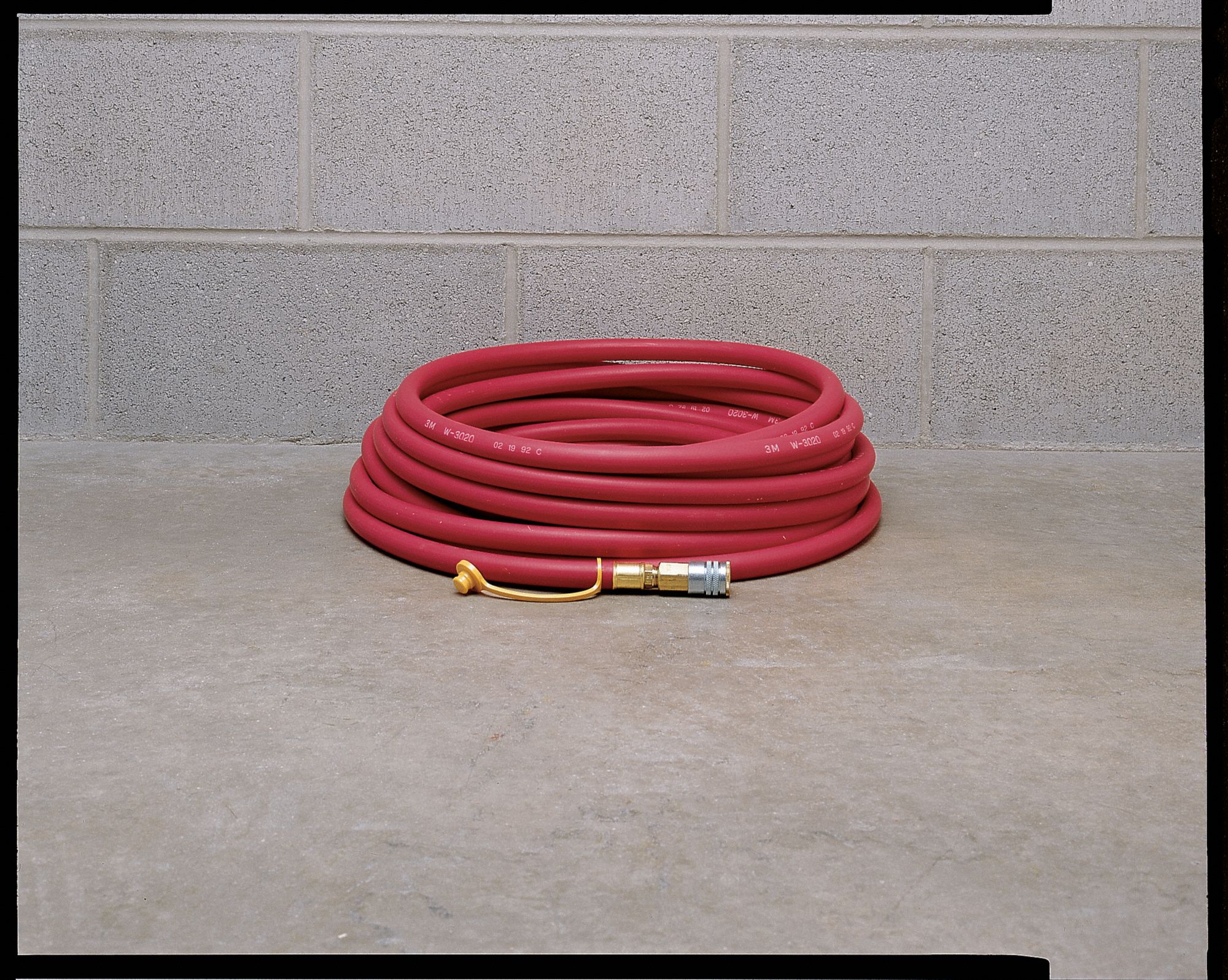 SUPPLIED-AIR HOSE, LOW-PRESSURE, 50 FT, RUBBER, STRAIGHT, 125 PSI, 110 ° , ½ IN, NIOSH