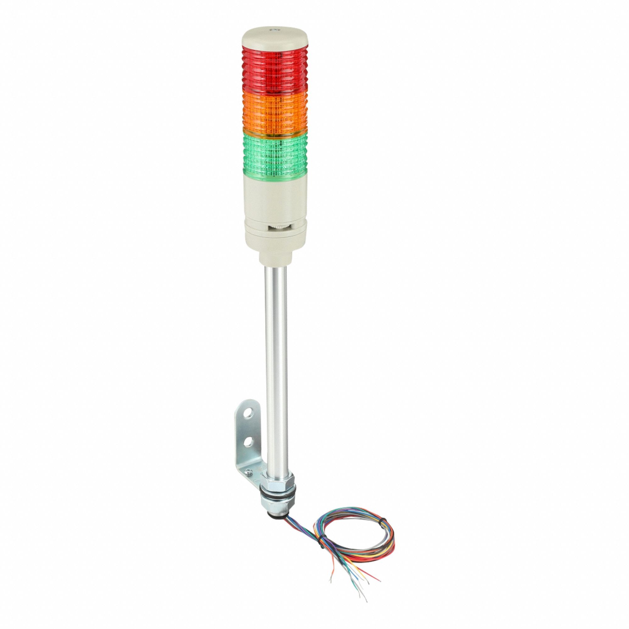 Tower Light Assembly: 3 Tier, Green/Orange/Red, Sounder Tier Included, XVC6B35S