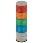 Ensamblaje de Columna Luminosa,60mm,  Fijo o Intermitente con Zumbador, Rojo, anaranjado, verde, azul, Altura 3-1/4", Diámetro 2-3/8"