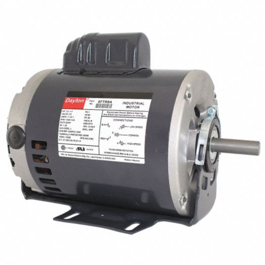 DAYTON General Purpose Motor: Open Dripproof, Cradle Base Mount, 1/2, 1/7 HP, 115V 56 Frame - 5FTR9|5FTR9 - Grainger