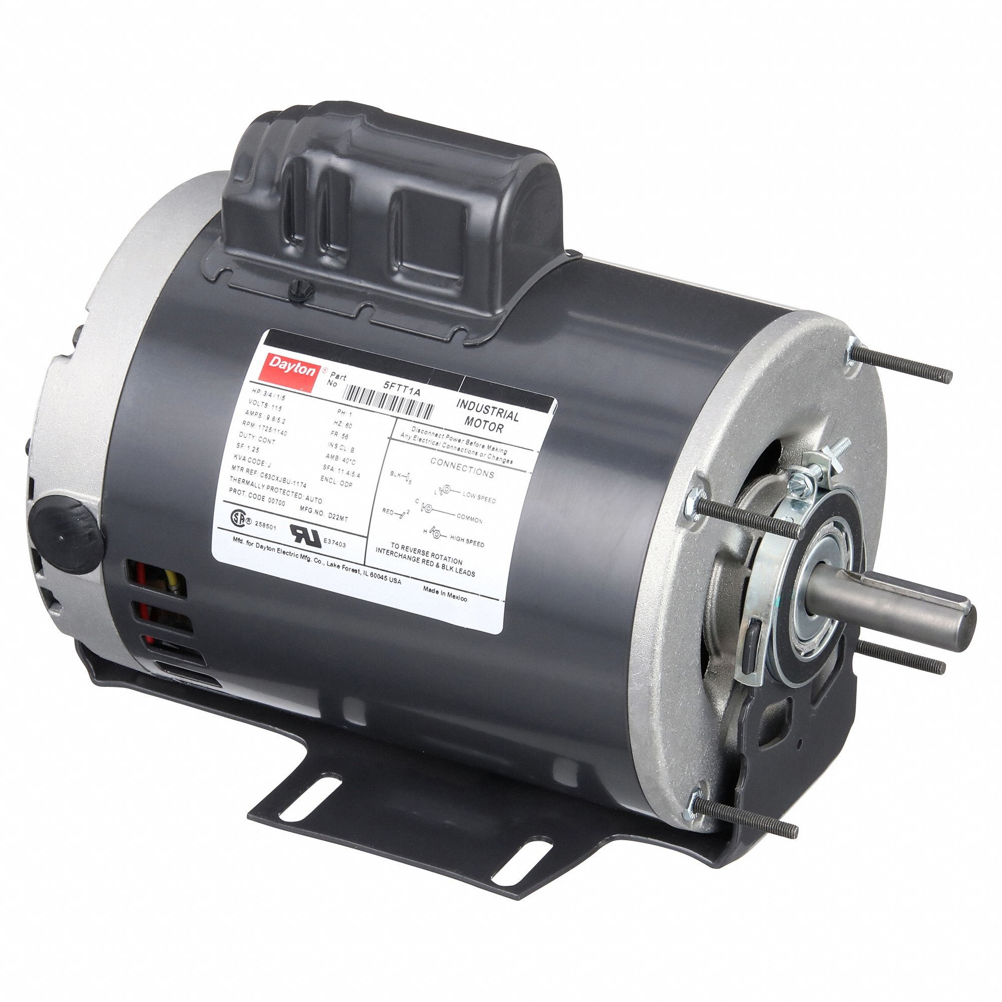 MTR GP,DC,PR,3/4 HP,1725 T/M,56
