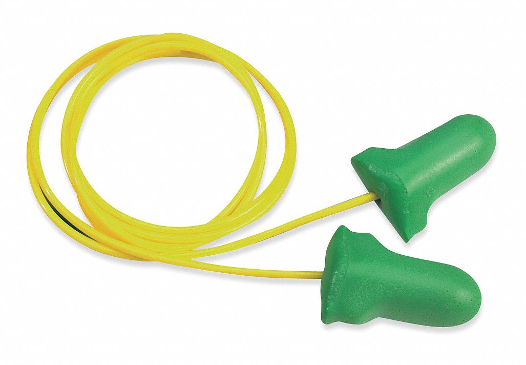 HONEYWELL HOWARD LEIGHT ContouredT Ear Plugs, 30 dB Noise Reduction Rating NRR, Corded, M