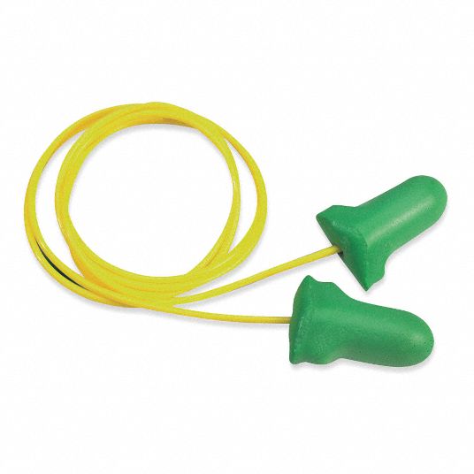 Honeywell Howard Leight Contoured T Ear Plugs 30 Db Noise Reduction Rating Nrr Corded M Green Pk 100 5fv12 Lpf 30 Grainger