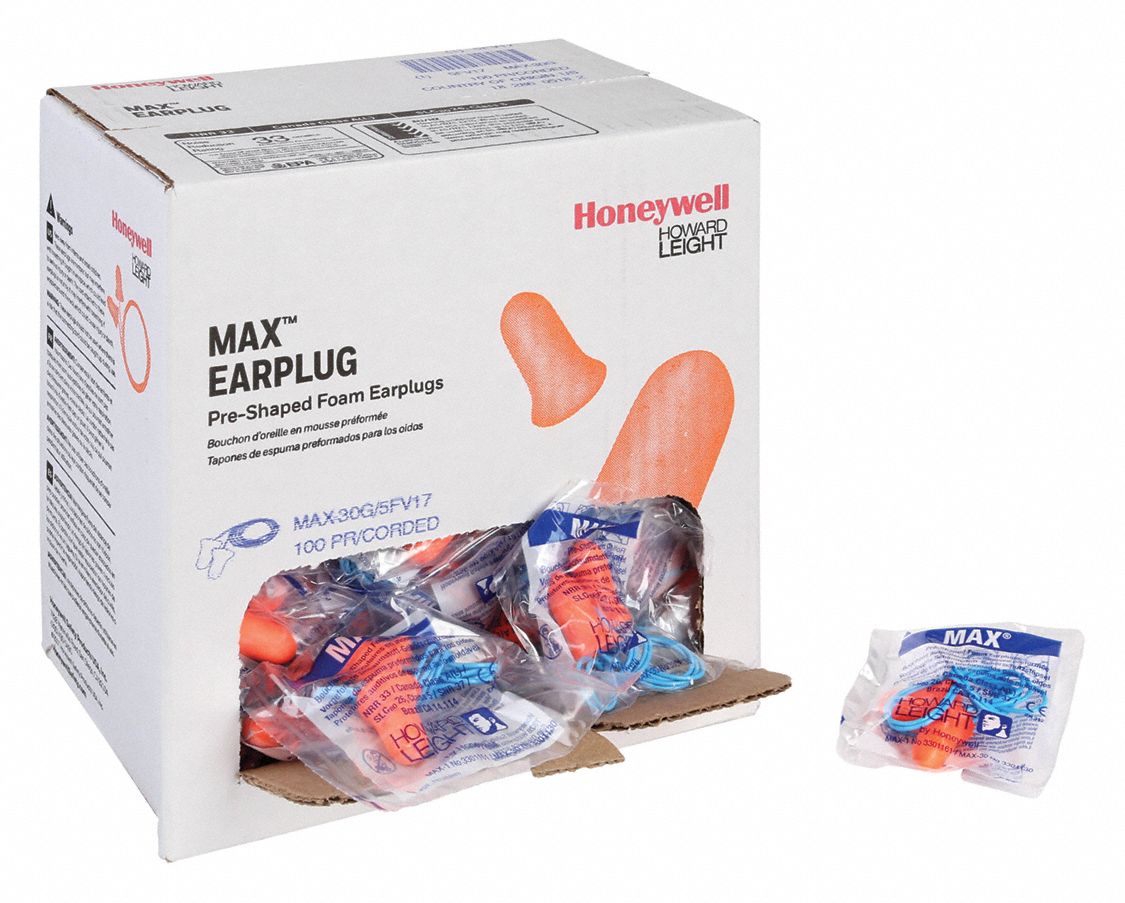HONEYWELL HOWARD LEIGHT Bell Ear Plugs, 33 dB Noise Reduction Rating