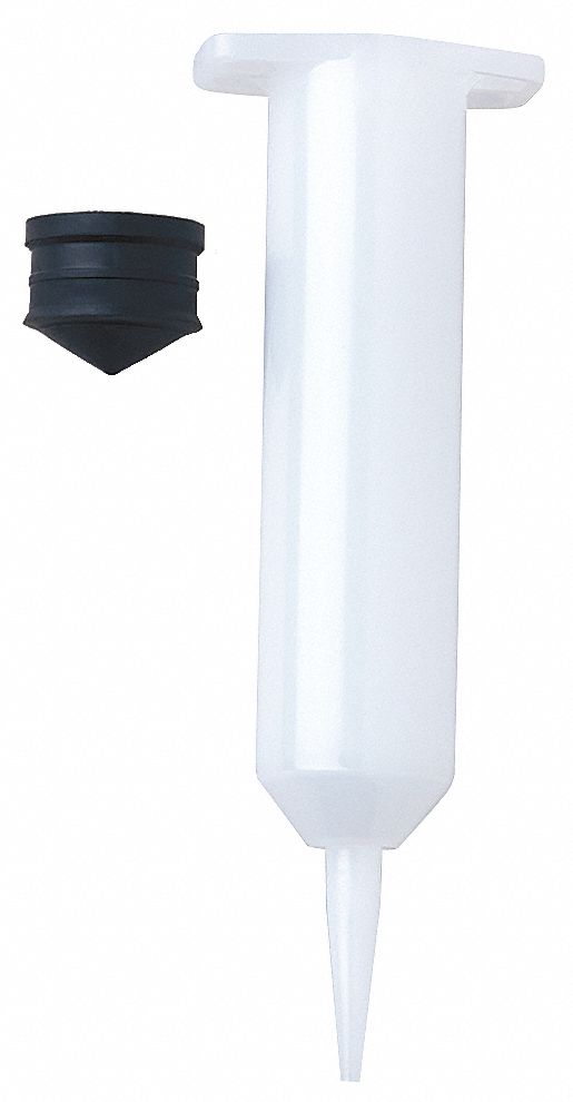 AIR-OPERATED SYRINGE, AIR-POWERED, 30 ML, TAPER TIP CONNECTION, TRANSLUCENT, 10 PK