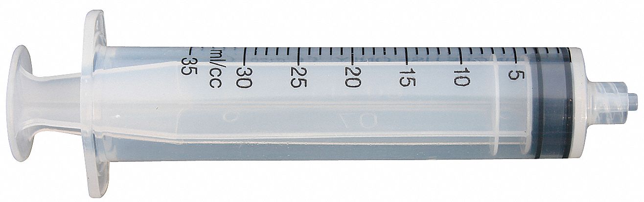 DISPENSING SYRINGE, MANUAL, 30 ML, LUER-LOCK CONNECTION, TRANSLUCENT, 10 PK