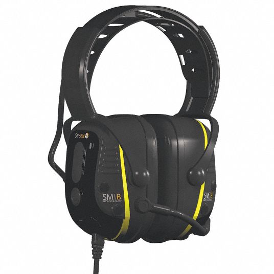 SENSEAR Electronic Ear Muff, 23dB, OvertheHead 5FVR8SM1BB001
