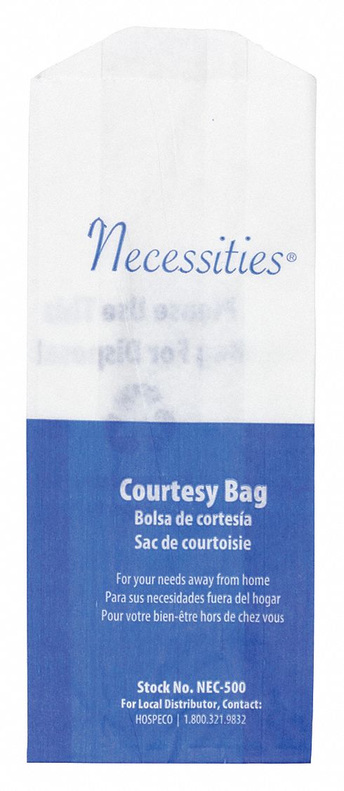 Sanitary Napkin Bags 7-3/4 H PK500