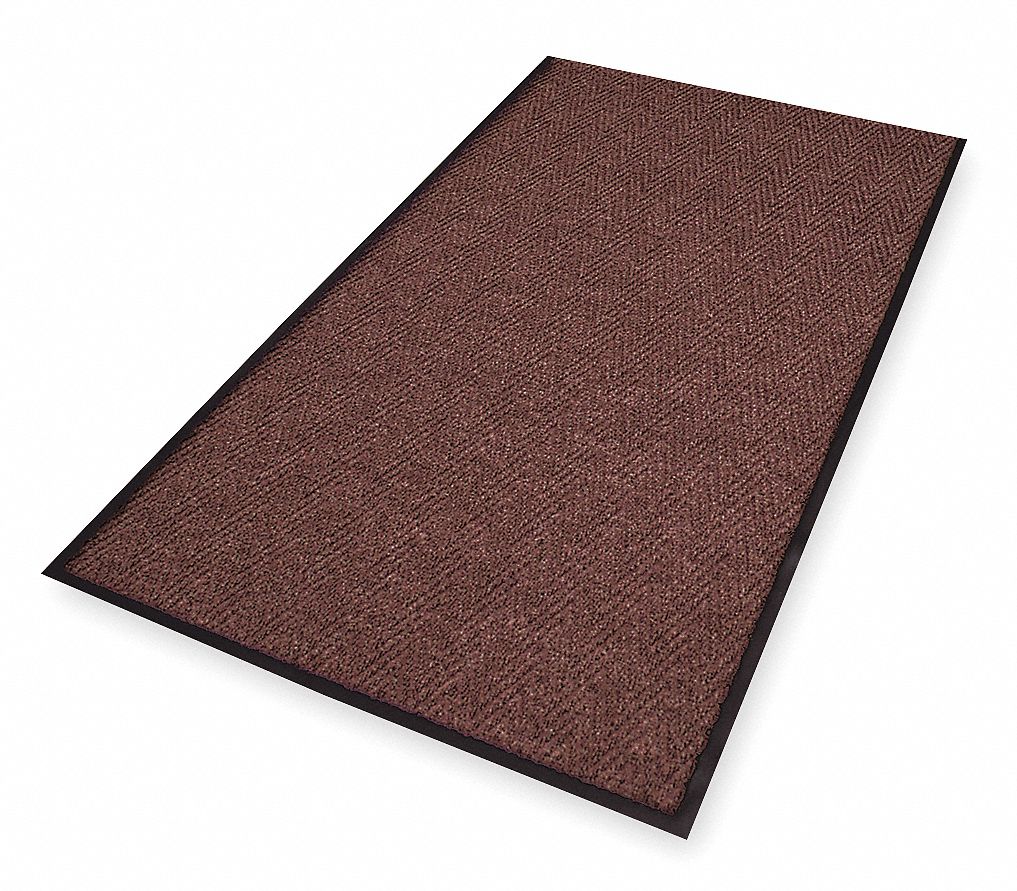 118 ARROW TRAX ENTRANCE FLOOR MAT, 3 X 5 FT, ⅜ IN THICK, BROWN, INDOOR