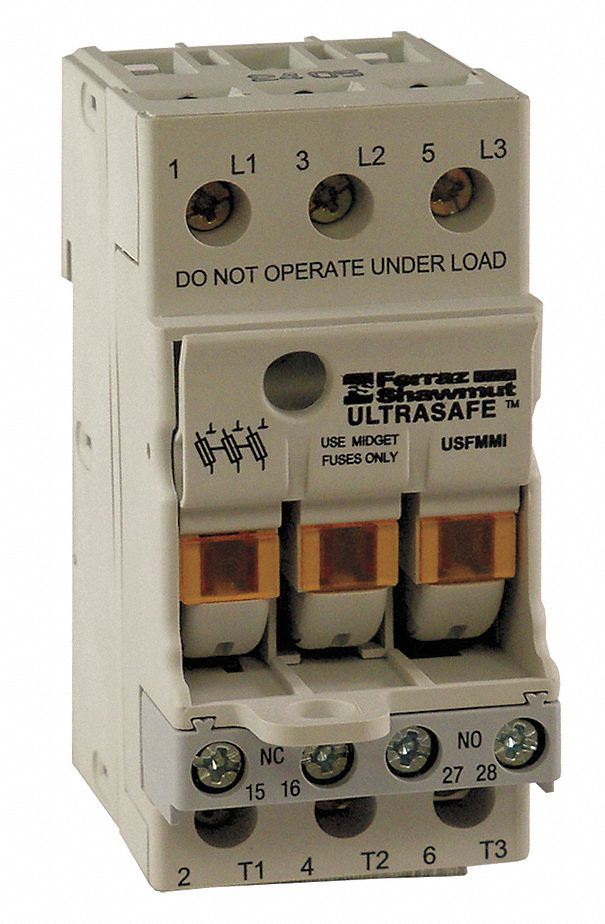 MERSEN FingerSafe Fuse Block, Fits Fuse Type Class CC, Fuse UL Class