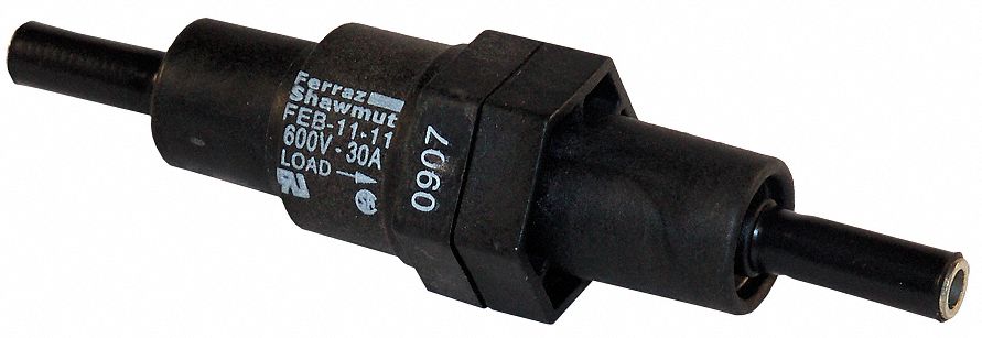 In-Line Fuse Holder: Non-Rejection Block Style, 1 Pole, 600 V AC Rating, 600 V DC Rating