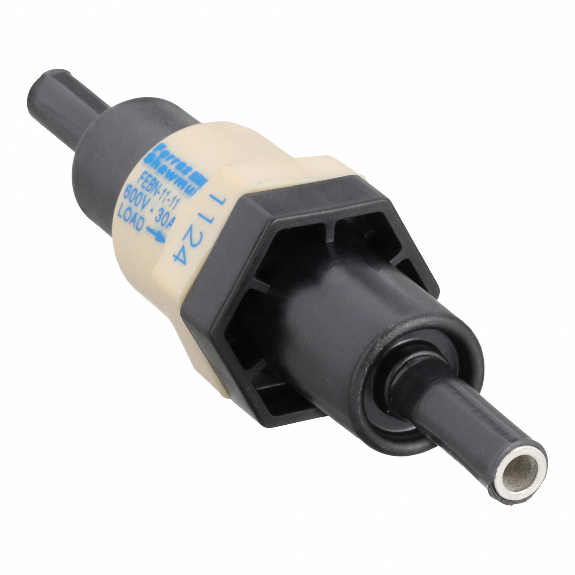 In-Line Fuse Holder: Non-Rejection Block Style, 1 Pole, 600 V AC Rating, 600 V DC Rating