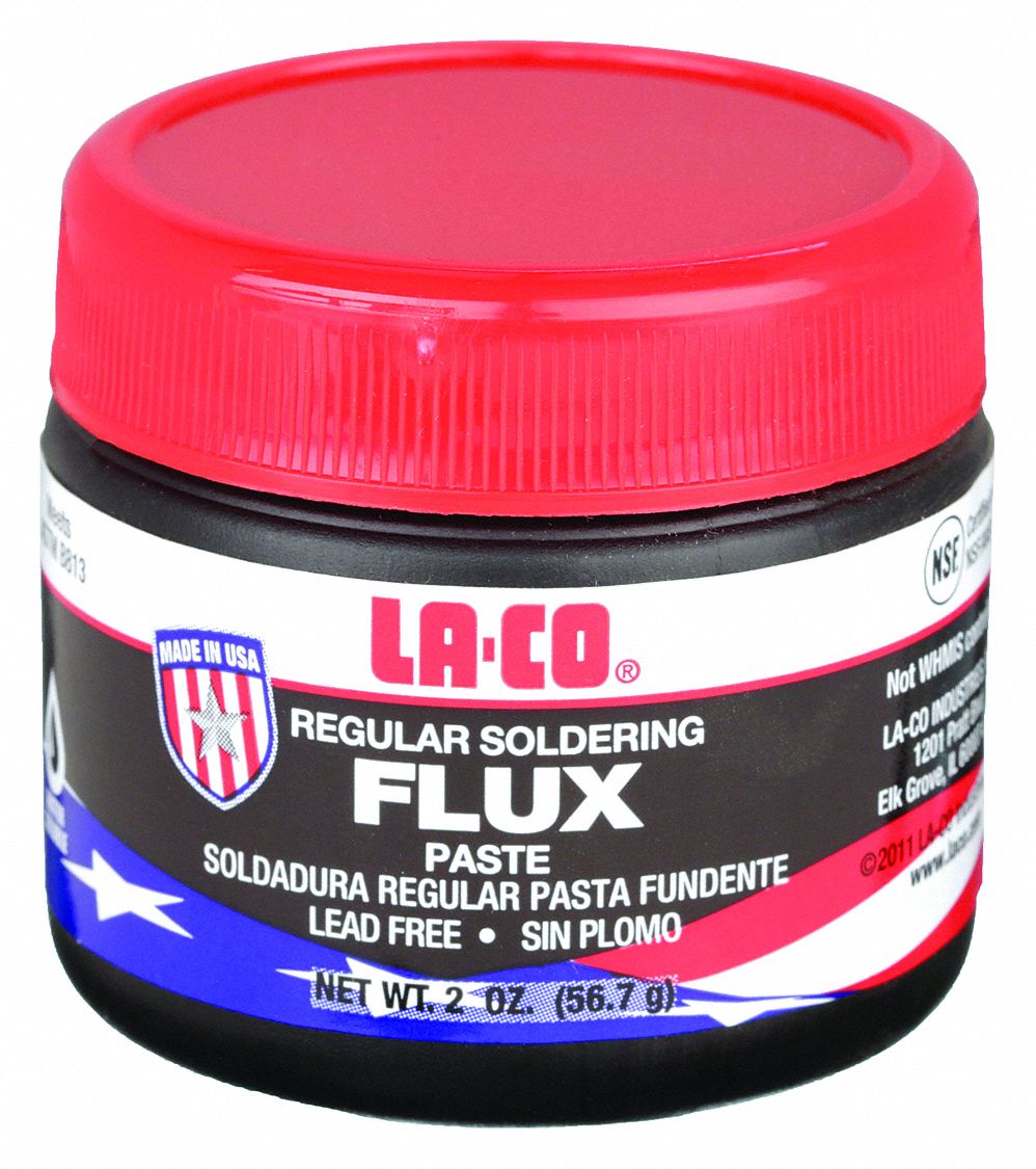 WATER SOLUBLE LEAD FREE FLUX, 2 OZ, JAR, LA-CO