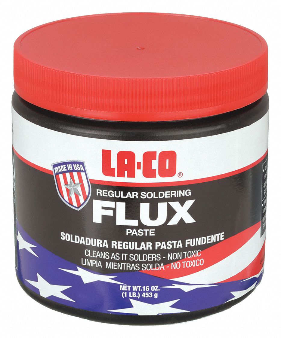 WATER SOLUBLE LEAD FREE FLUX, 16 OZ, JAR, LA-CO