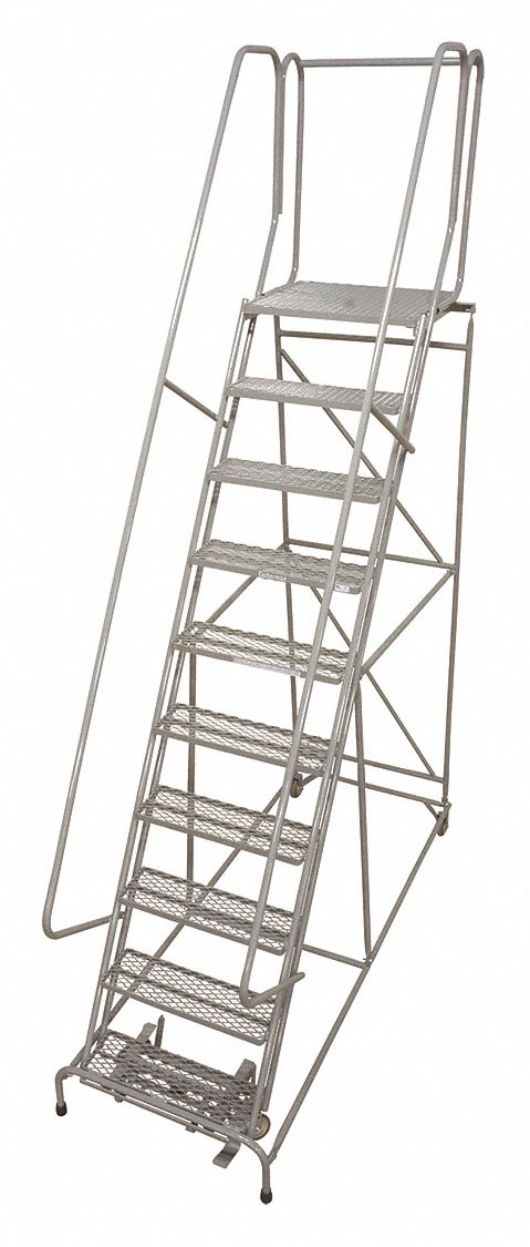 COTTERMAN 1002N1818A6E10B3C1P1 Rolling Ladder,Welded,Platform 20In H 