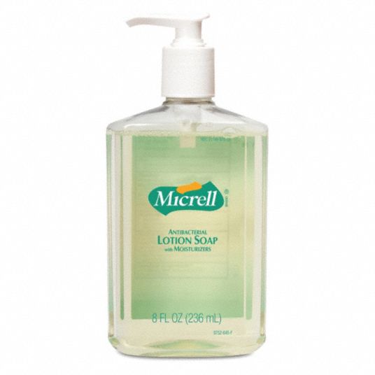 GOJO Unscented Liquid Hand Soap 8 Oz Pump Bottle None PK 12