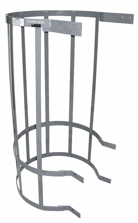 COTTERMAN Ladder Safety Cage, Top Section, 5 ft. Overall Height, 30-1/2 ...