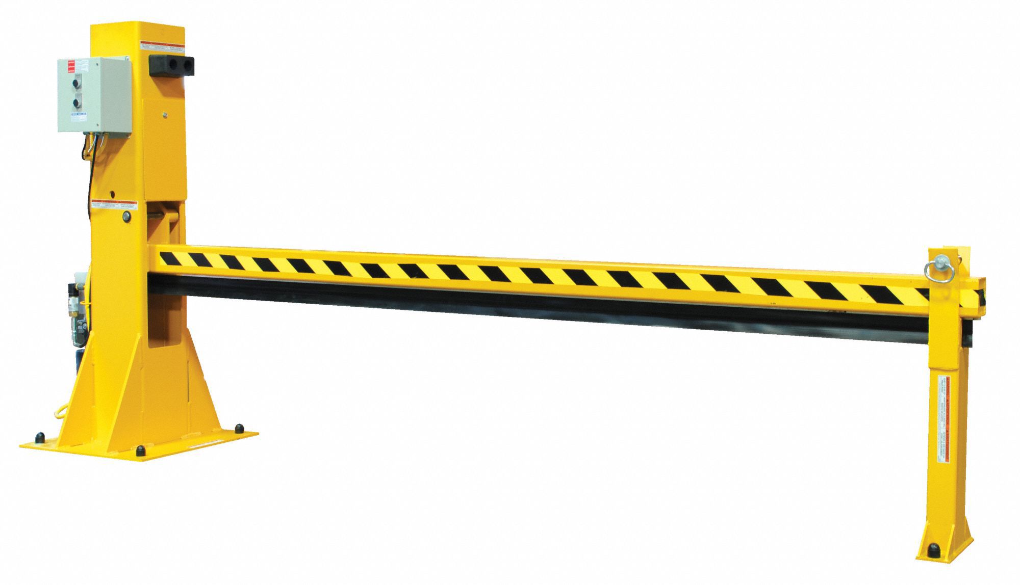 GRAINGER APPROVED Electric Hydraulic Dock Barricade, Yellow; Fits Door