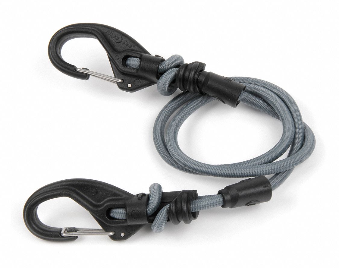 5GAM4 - Adjustable Bungee Cord Carabiner 28 In.L