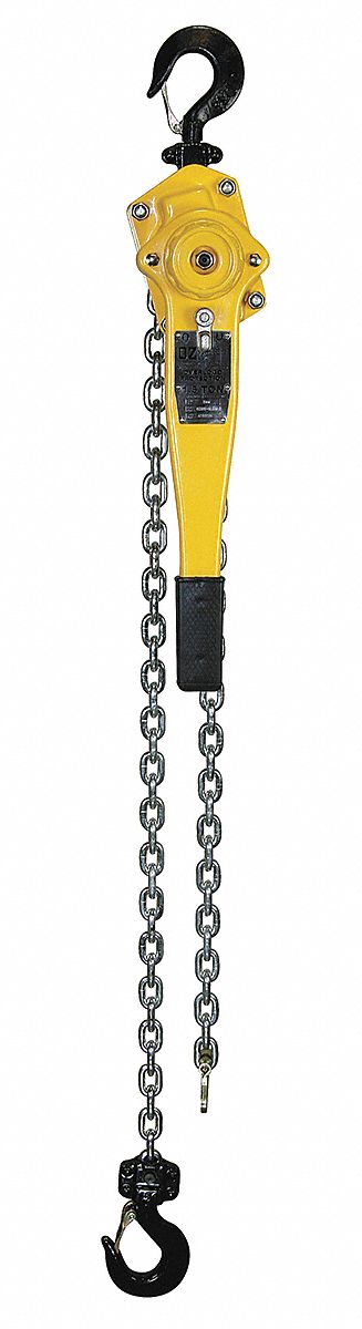 Lever Chain Hoist, Cap 3000Lb,  Lift 10Ft