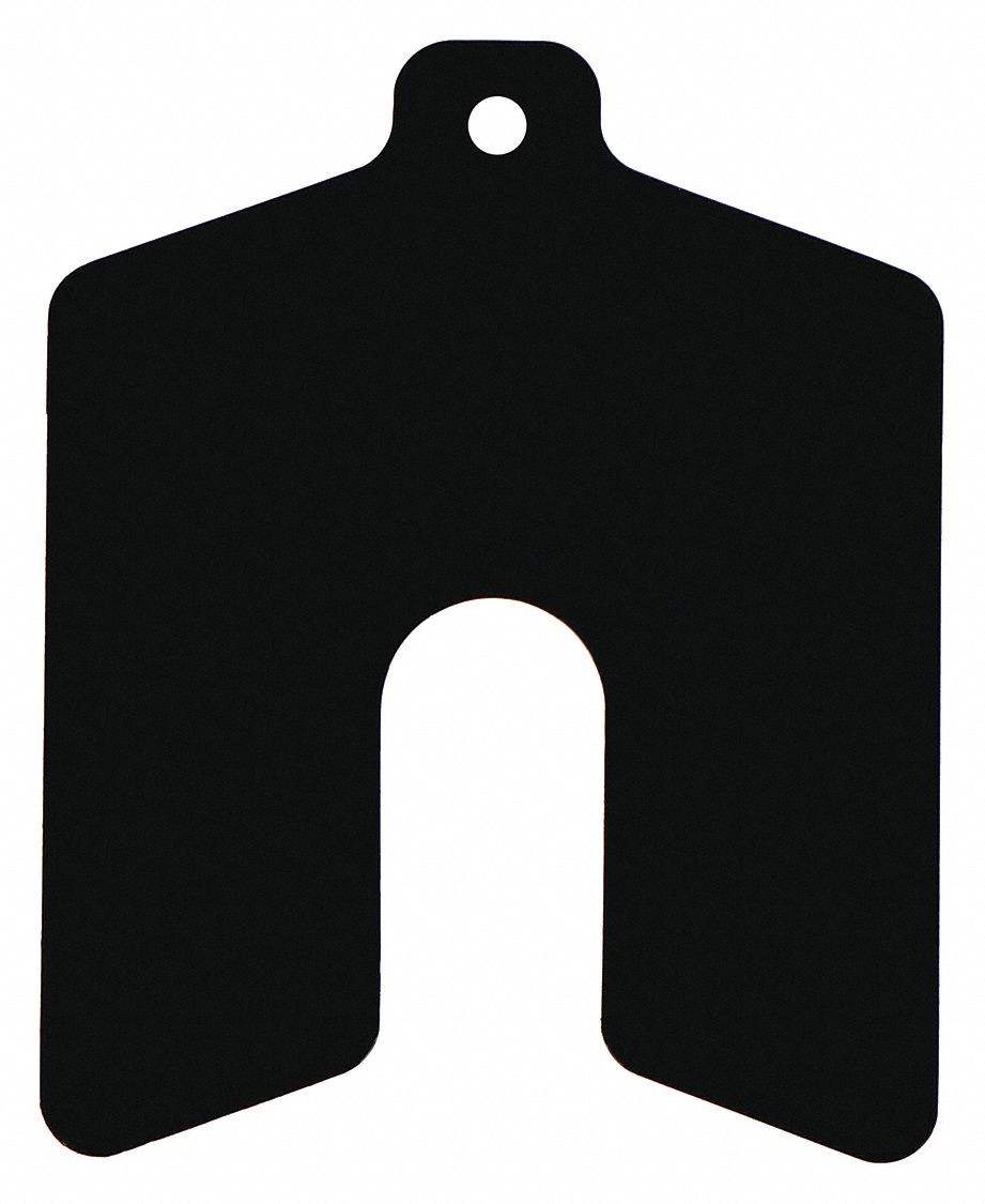 Untabbed, AA Trade Size, Slotted Shim,Untabbed,0.0125" Thk,PK20 5GB99