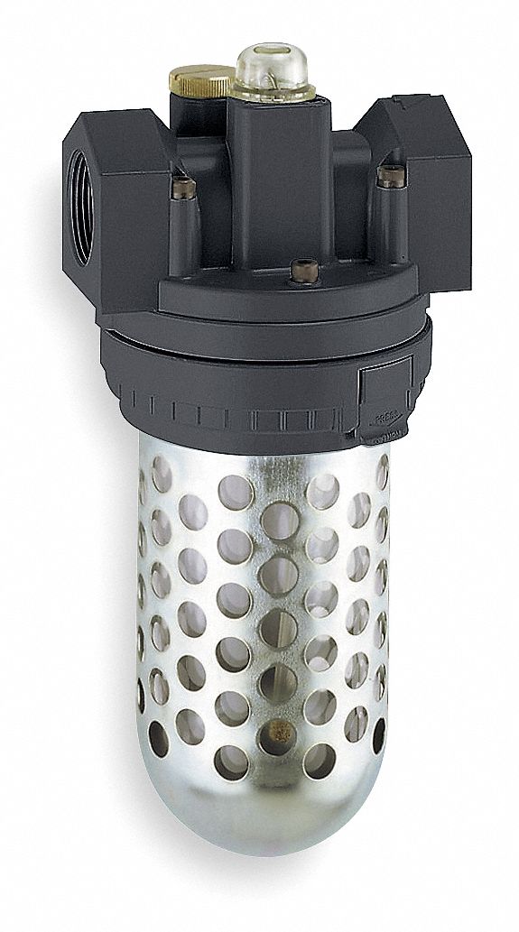 COMPRESSED AIR LUBRICATOR, MIST, 1 1/2 IN NPT THREAD, 927 CFM, 150 PSI MAXIMUM OPERATING PRESSURE, ZINC, L40