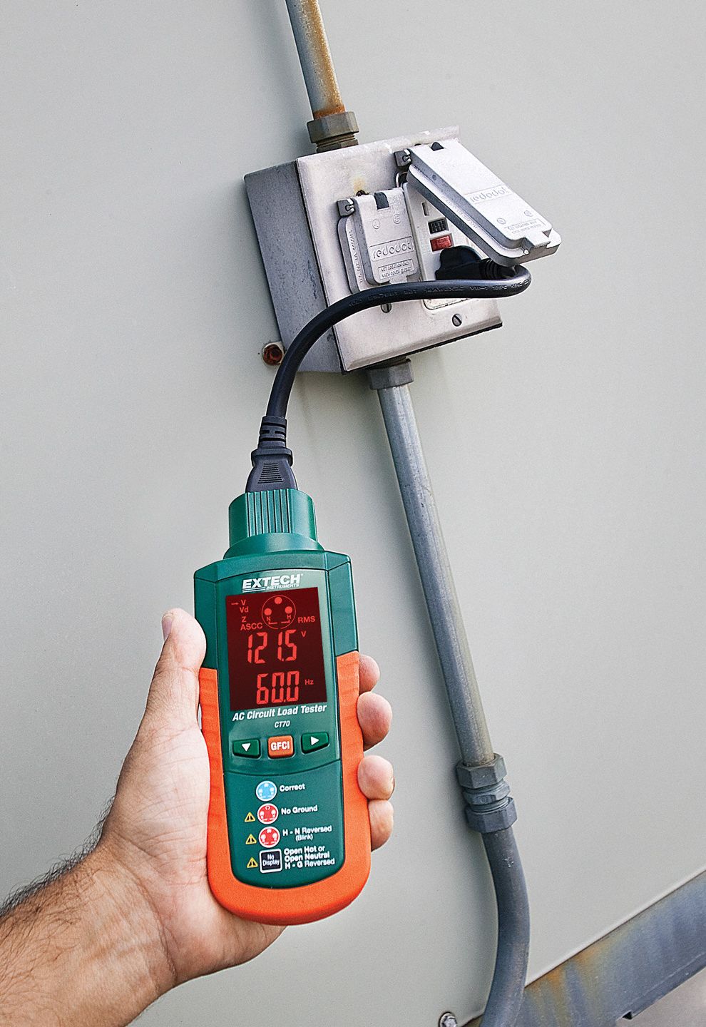 EXTECH AC Circuit Analyzer, 90 to 240V 5GCC8CT70 Grainger