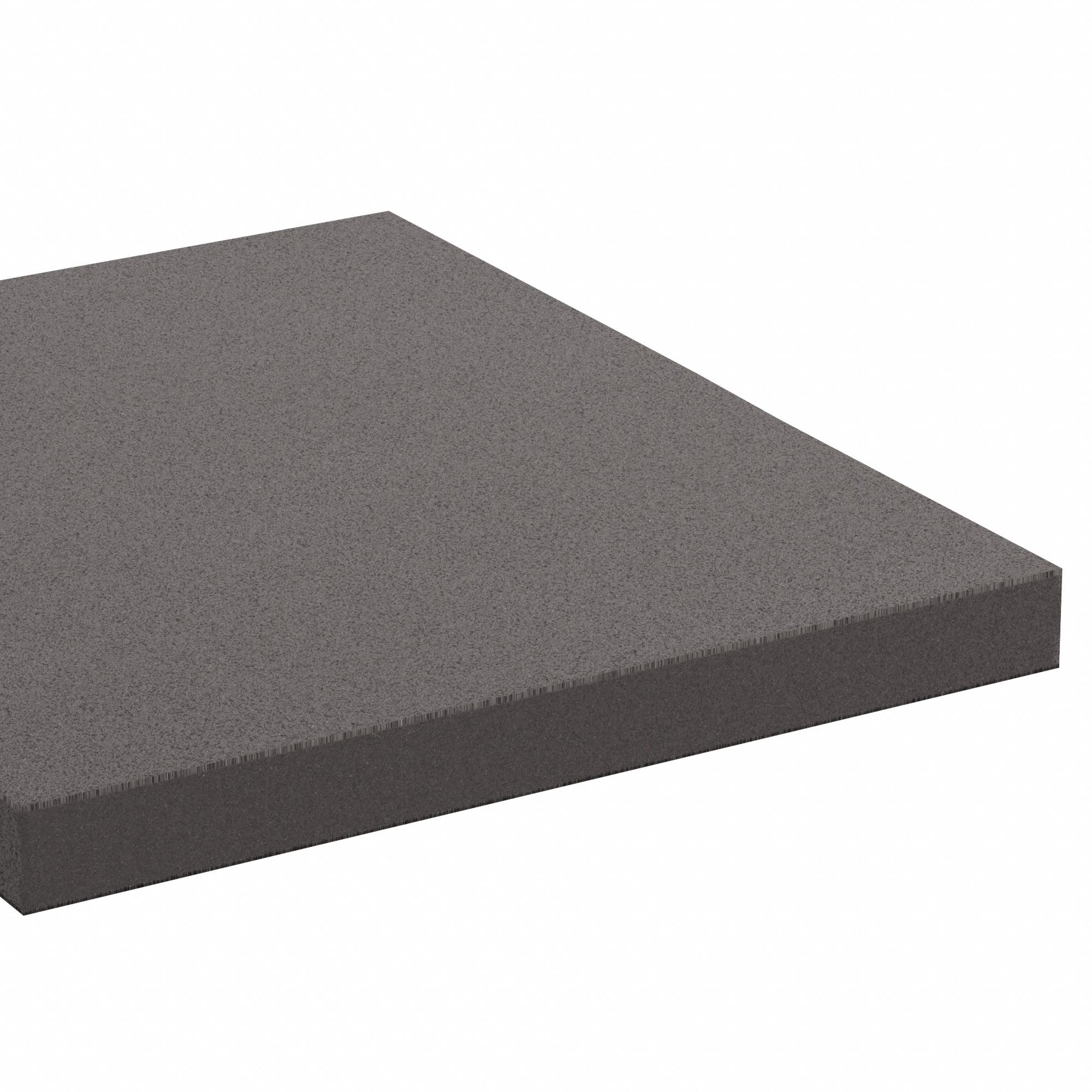 POLYETHYLENE SHEET, STANDARD, 4 FT X 4 FT, 1 11/16 IN THICK, GREY, CLOSED CELL, 1-SIDED ADHESIVE, SMOOTH