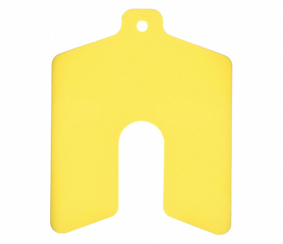 PRECISION BRAND Calza Ranurada, PVC, Espesor de la Calza 0.02 ...
