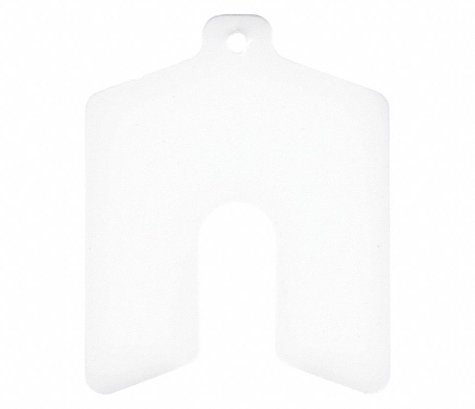 PRECISION BRAND Calza Ranurada, PVC, Espesor de la Calza 0.025 ...