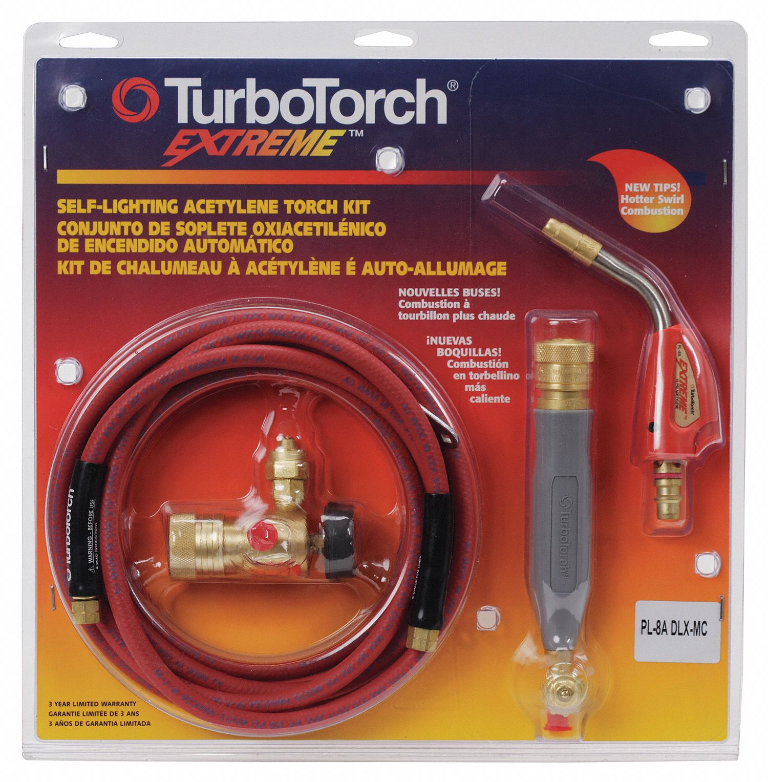 TURBOTORCH, Swirl Flame, CGA200, Brazing And Soldering Kit 5GEG0